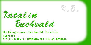 katalin buchwald business card